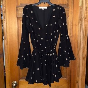 Lovers + Friends: Black Star Tie Dress